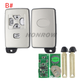 Lonsdor LT20-03 Smart Key PCB with key shell  8A+4D Adjustable Frequency For Toyota 0780 Support K518 & K518ISE & KH100+ Transponder chip: ID71 CHIP P1:9F Frequency: 433MHz 271451-0780
