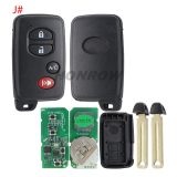 Lonsdor LT20-01 Smart Key with key shell 8A+4D Adjustable Frequency For Toyota & Lexus 3370 0140 A433 F433 5290 Support K518 & K518ISE & KH100+ Support Frequency: 312MHz/314.35MHz/315.12MHz/433.92MHz