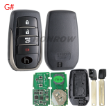 Lonsdor LT20-04 Smart Key with key shell 8A+4D Adjustable Frequency For Toyota & Lexus 0010 0020 7930 2110 Support K518 & K518ISE & KH100+