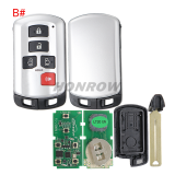 Lonsdor LT20-05 Smart Key with key shell  8A+4D Adjustable Frequency For Toyota 5691 Support K518 & K518ISE & KH100+