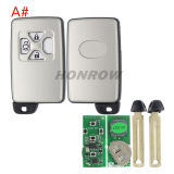 Lonsdor LT20-03 Smart Key PCB with key shell  8A+4D Adjustable Frequency For Toyota 0780 Support K518 & K518ISE & KH100+ Transponder chip: ID71 CHIP P1:9F Frequency: 433MHz 271451-0780