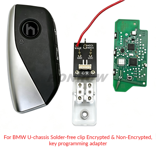 For BMW U-chassis Solder-free clip Encrypted & Non-Encrypted,key programming adapter（not include the key）