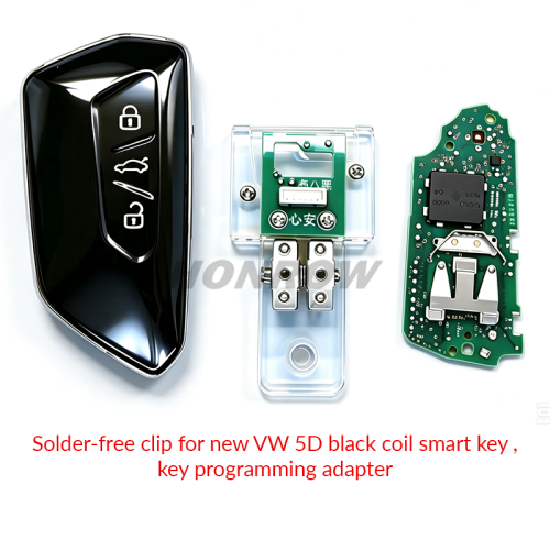 Solder-free clip for new VW 5D black coil smart key ,key programming adapter（not include the key）