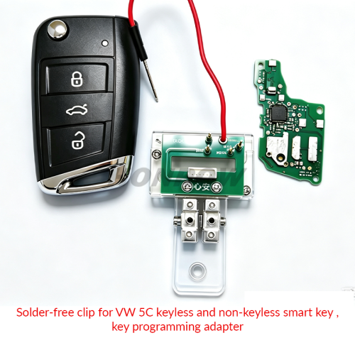 Solder-free clip for VW 5C keyless and non-keyless smart key ,key programming adapter（not include the key）