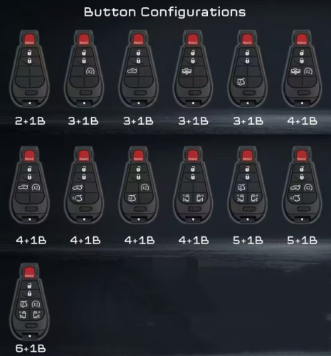 For GTL high quality Chrysler 2+1/3+1/4+1/5+1/6+1 button key pad，please choose which you need