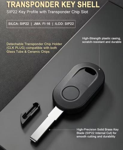 For new Fiat transponder key shell
