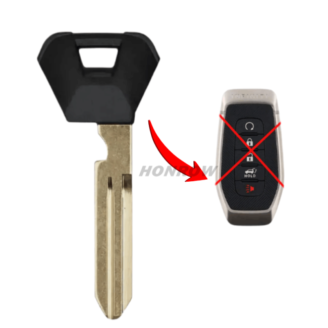 For Infinite QX80 emergency key blade