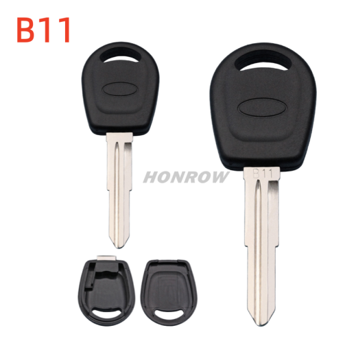 For Chery transponder key blank with long left blade B11 without logo
