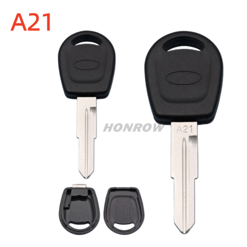 For Chery Tiggo /A5 transponder key blank with long left blade A21 without logo