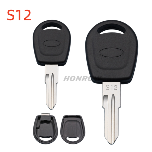 For Chery A1 transponder key blank with short right blade S12 without logo