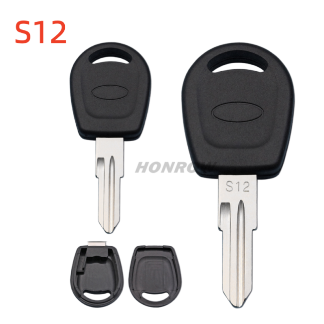 For Chery A1 transponder key blank with short right blade S12 without logo