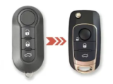 For Fiat 2/3/4 button modified remote key blank