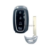 For Hyundai 4 button smart remote key blank without  battery clamp