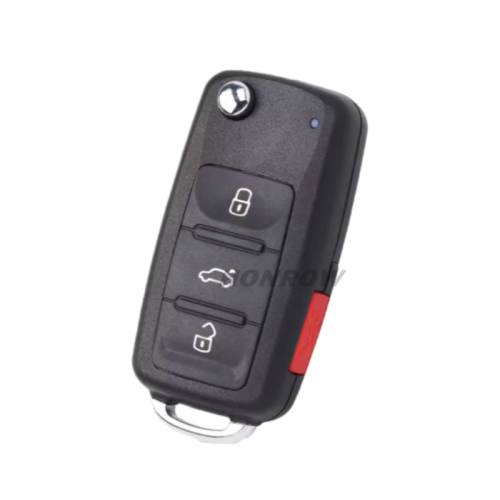For VW MQB 3+1 button Jetta Passat Prox Flip keyless go remote Key with 315MHz  Megamos AES FCC ID: NBGFS93N        5K0837202BP