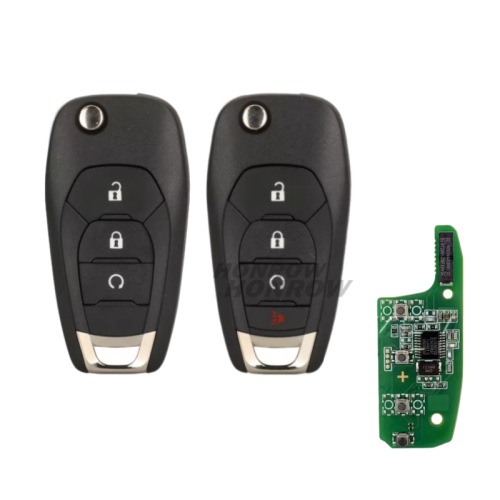 For Chevrolet 4 button flip remote key with 46E PCF7941E/NCF295xETT chip 315Mhz LXP-T003 P/N:13530752