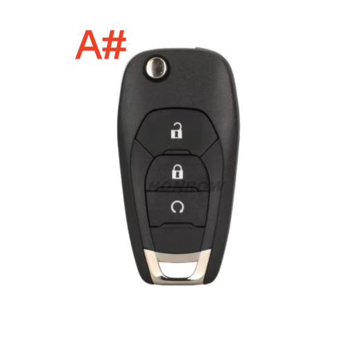 For Chevrolet 4 button flip remote key with 46E PCF7941E/NCF295xETT chip 315Mhz LXP-T003 P/N:13530752