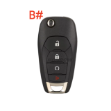 For Chevrolet 4 button flip remote key with 46E PCF7941E/NCF295xETT chip 315Mhz LXP-T003 P/N:13530752