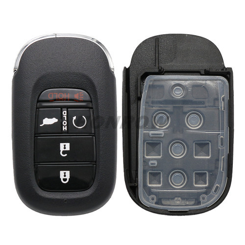 For Honda 4 button Smart Remote Car key with 433MHZ 4A Chip  FCC ID : KR5TP-4