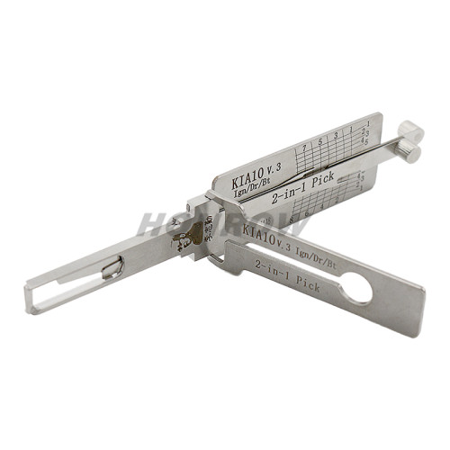 Original Lishi K5 KIA10 V.3 Ign/Dr/Bt for kia and kia 2017 year verna 2 track,  2 in 1 decode and lockpick