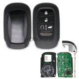 For Honda 4 button Smart Remote Car key with 433MHZ 4A Chip  FCC ID : KR5TP-4