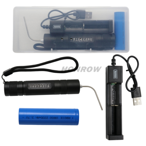 Luogong 2026 Super Bright Rechargeable Fiber Optic Lamp This rechargeable fiber optic light is powered by an 18650 battery, delivering ultra-bright illumination and extended runtime. The battery is removable and replaceable for added convenience