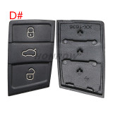 GTL High quality For VW Golf 7 MQB 3/4 button key pad