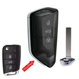 For VW MQB Golf Modified 3 button Remote Key Shell with HU162T key blade