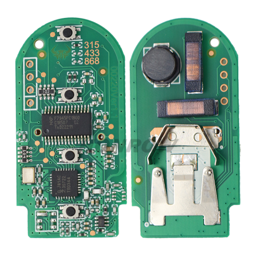 For AfterMarket BMW smart card 4 button remote key With 433MHZ ID49 PCF7945P chip FCCID:NBG1DGNG1 IC:2694A-IDGNG1