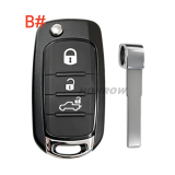 For Fiat 2+1/3/4 button remote key blank