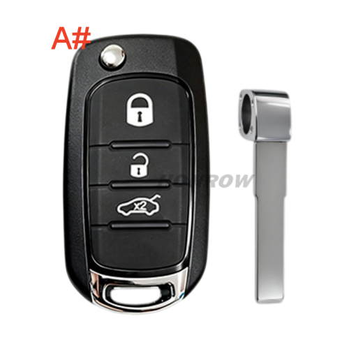 For Fiat 2+1/3/4 button remote key blank without logo
