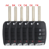 For KIA 3+1 button SUV remote key blank please choose which  key blade in your need