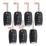 For KIA 3+1 button SUV remote key blank please choose which  key blade in your need