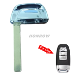 For Audi HU162 emergency key blade