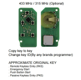 EoneBoss EJLR-01(5B) -2018 For LandRover/Jaguar Smart Key PCB, NCF29A1 PEPS Non UWB KEY with 315mhz
