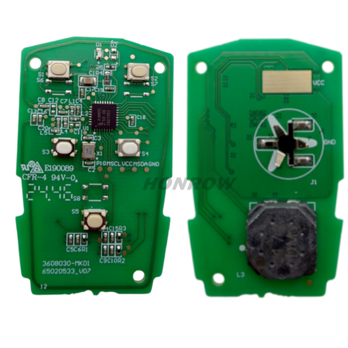 For Changan CS75 3 button remote key with 4A chip  FSK 433Mhz NCF29A1M 3608030-MK02-AA