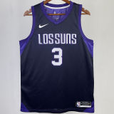 Suns PAUL #3 Purple City Edition NBA Jerseys