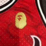 1993 Miami Heat BAPE×M&N #93 Red NBA Jerseys