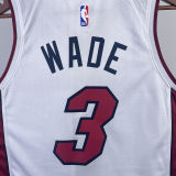 2023/24 Miami Heat WADE #3 White NBA Jerseys