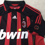 2006/07 AC Milan Home Retro Soccer Jersey