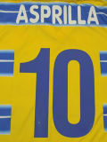1998-1999 Parma Home Yellow Retro Soccer Jersey