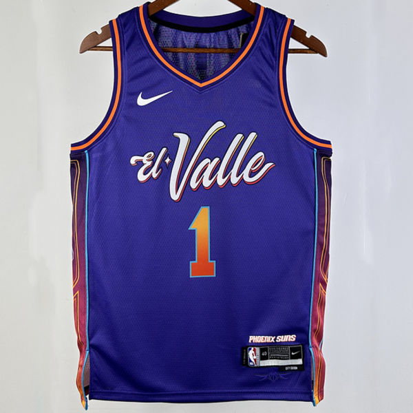 2023/24 Suns BOOKER #1 Purple City Edition NBA Jerseys