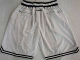 Nets White Four Bags NBA Pants