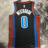 2023/24 KC Thunder WESTBROOK #0 Black City Edition NBA Jerseys