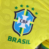 2022/23 Brazil Home Yellow Player Version Long Sleeve Jersey 长袖