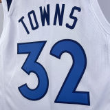 2023/24 Timberwolves TOWNS #32 White NBA Jerseys
