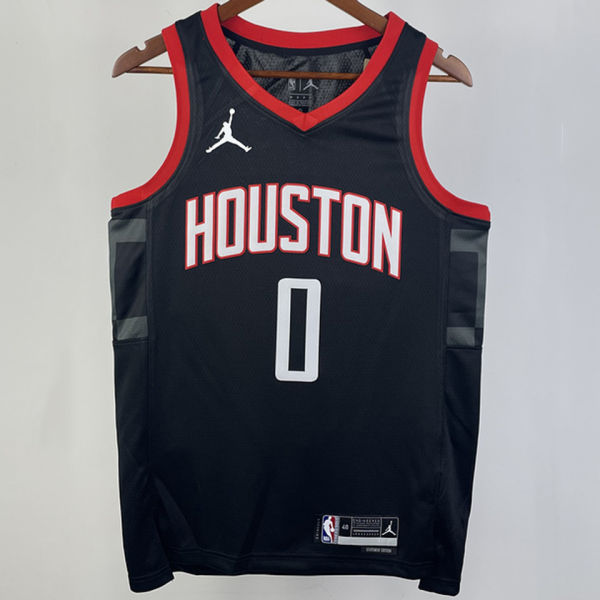 2023/24 Rockets WESTBROK #0 Black NBA Jerseys