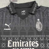 2023/24 AC Milan x PUMA x Pleasures 4Th Black Women Soccer Jersey 女