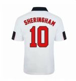 1998 England Home White Retro Soccer Jersey