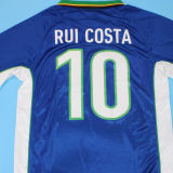 1998 Portugal Away Blue Retro Soccer Jersey