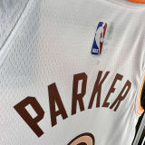 2023/24 Spurs PARKER #9 White City Edition NBA Jerseys